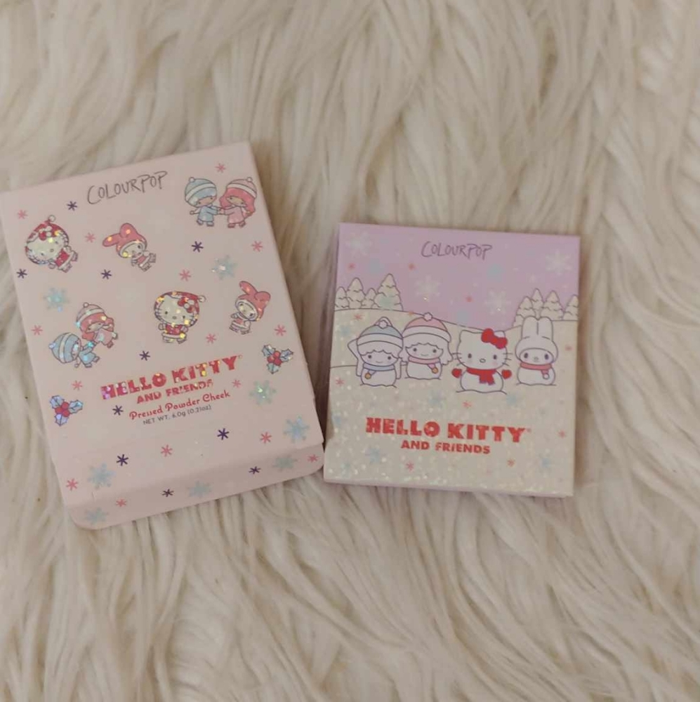 💖FIRM! NWT COLOURPOP X HELLO KITTY AND FRIENDS AT FROST SIGHT PRESSED POWDER CH